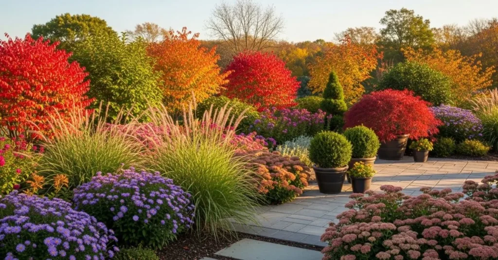 Best Companion Plants for Autumn Flowering Shrubs