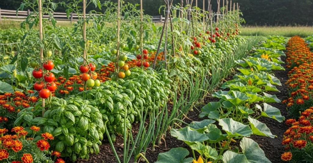 Best Companion Plants for Green Squash and Tomatoes