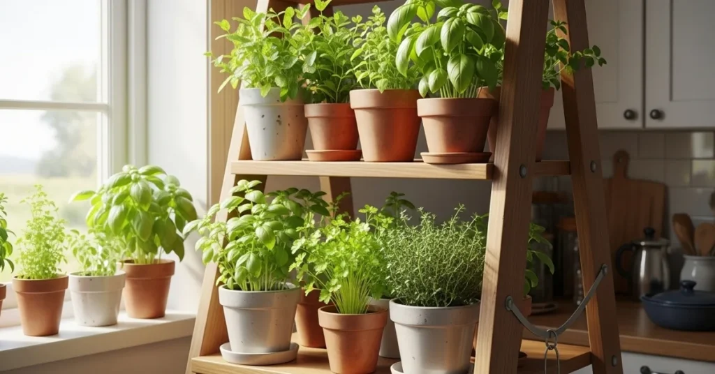 DIY Vertical Herb Garden for Kitchens