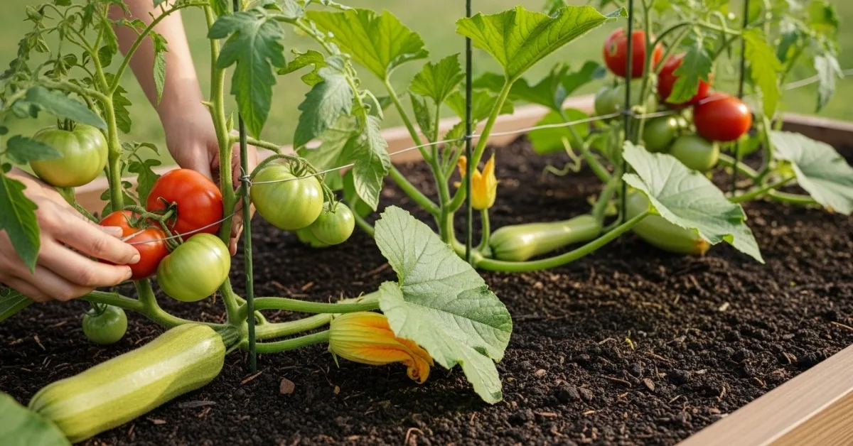 Squash Tomatoes Companion Planting